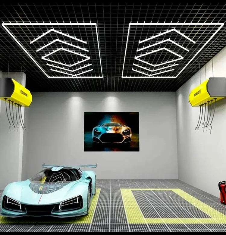 Hexagon Ceiling Light for Car Showroom Workshop ChandeliersLife®