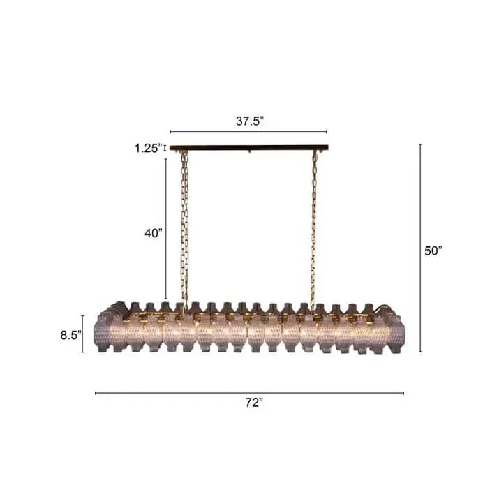 Designer Luxury Clear Glass Hanging Chandelier ChandeliersLife®