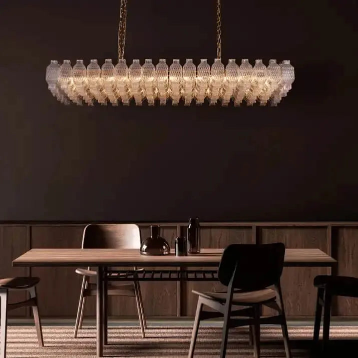 Designer Luxury Clear Glass Hanging Chandelier ChandeliersLife®