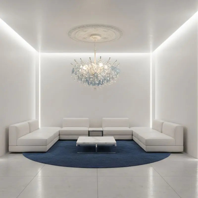 French Vintage Blue Crystal Lamp ChandeliersLife®