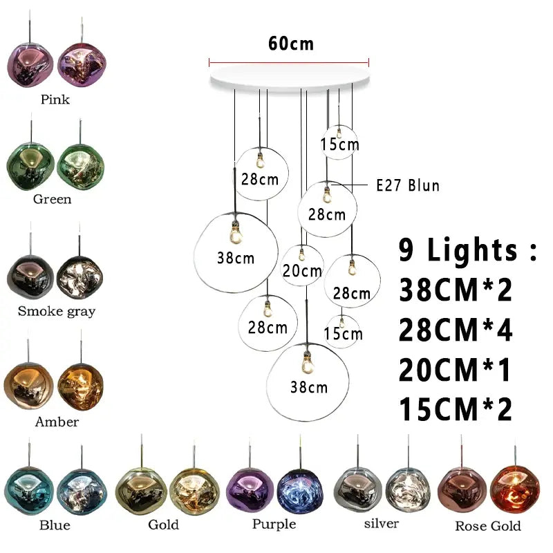 Nordic Lava Foyer Lighting ChandeliersLife®