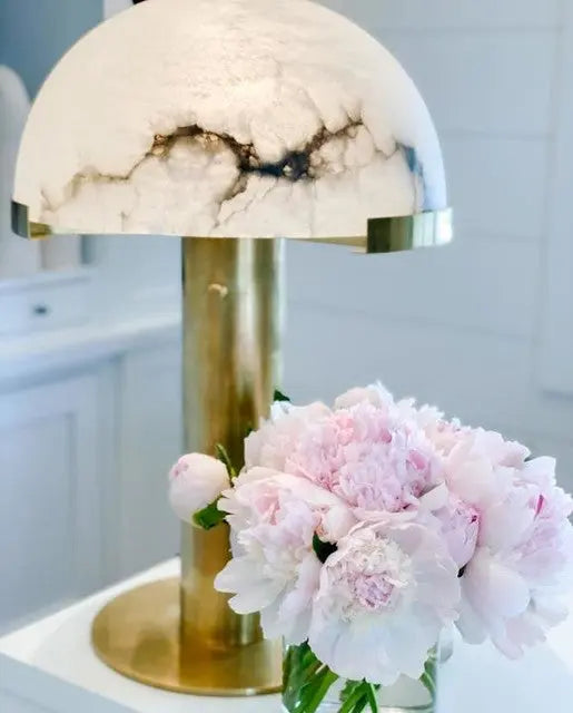 Marble Melange Elongated Table Lamp ChandeliersLife®