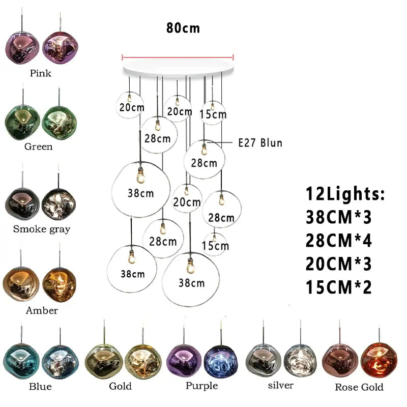 Nordic Lava Foyer Lighting ChandeliersLife®