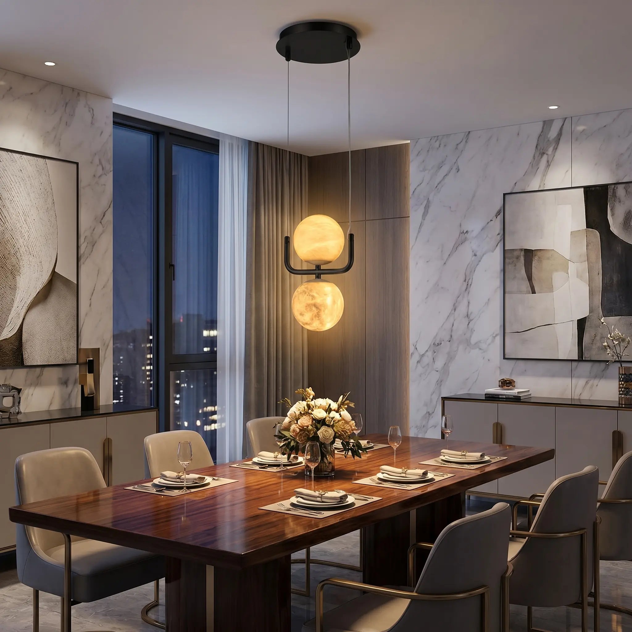 Adjustable Alabaster Lamp ChandeliersLife®