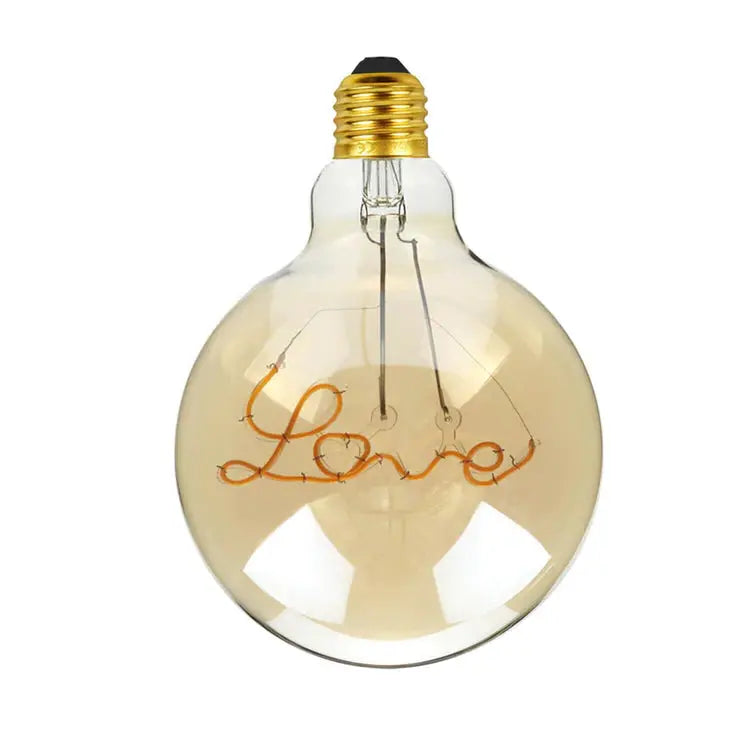 LED Soft Light G125 E27 Love 4W Filament Glass Retro Warm White LEDSone