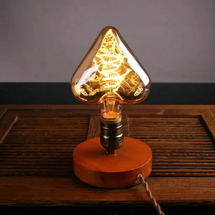 LED Soft Light Heart E27 4W Filament Glass Warm White LEDSone