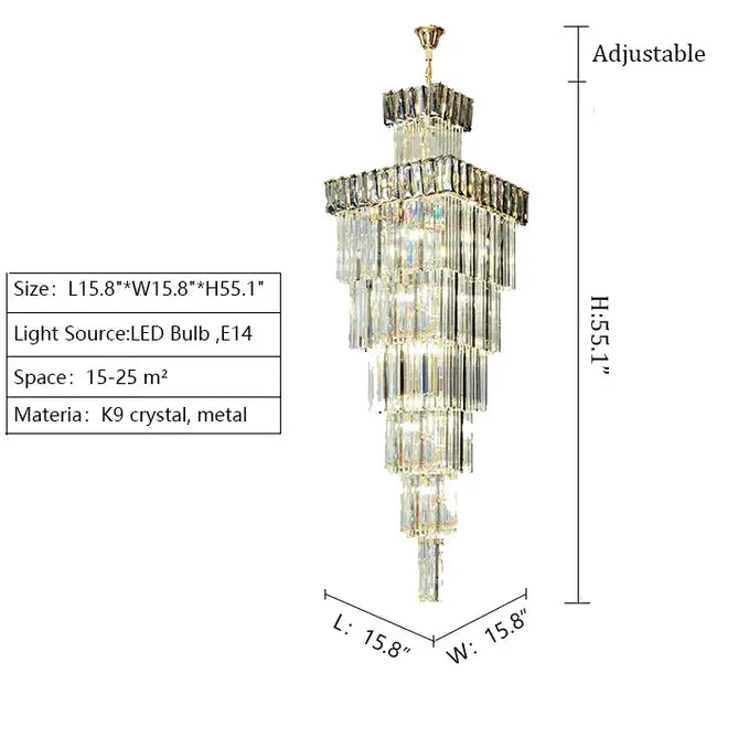 Villa Crystal Chandelier ChandeliersLife®