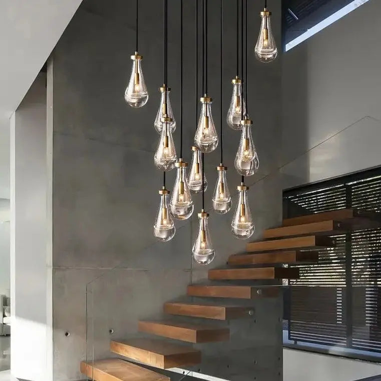 Luxury Raindrop Staircase Chandelier ChandeliersLife®