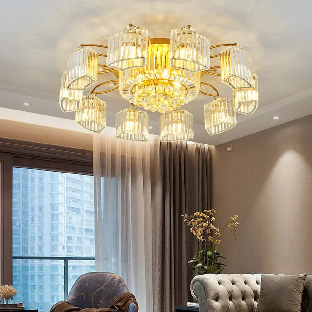 Modern Ceiling Circle Crystal Chandelier ChandeliersLife®