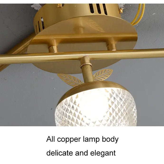 Copper Collapsible Branch Acrylic Lampshade Chandelier ChandeliersLife®