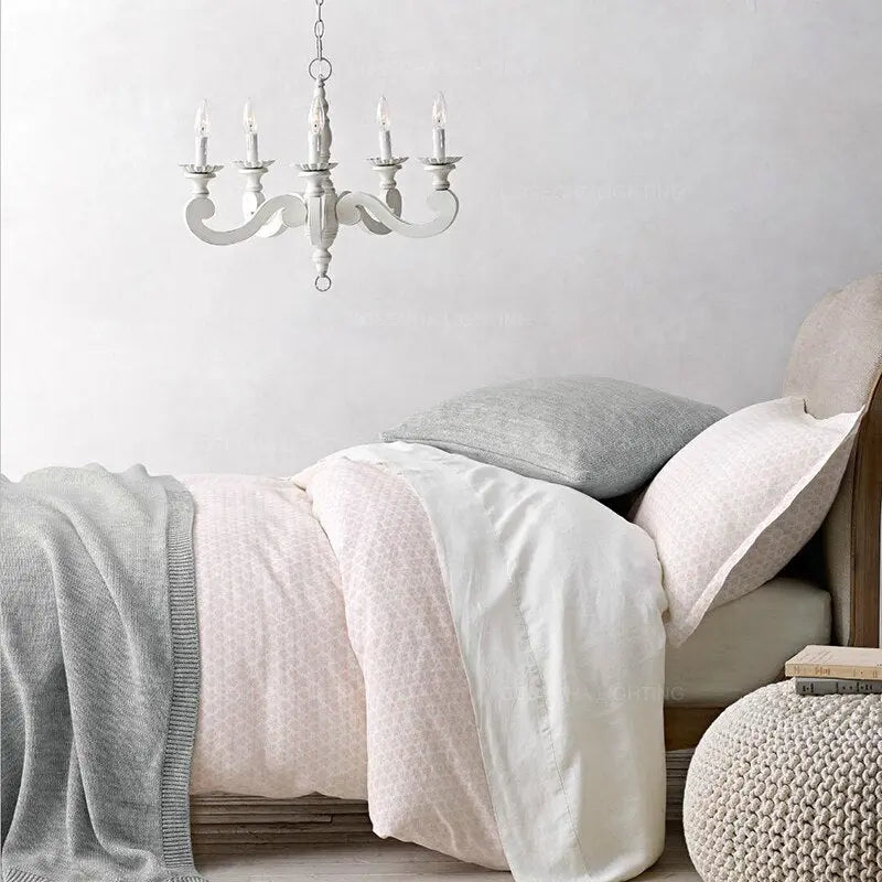 White Wood Chandeliers ChandeliersLife®