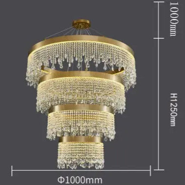 Luxury Crystal Hanging Light Round Chandelier ChandeliersLife®