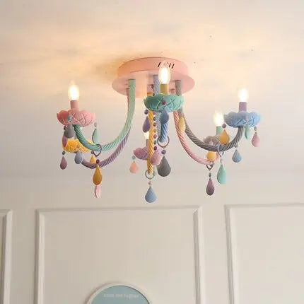 Modern Colorful Ceiling Chandelier For Kids