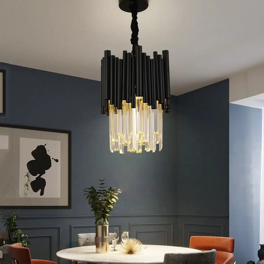 Modern Black Crystal Hanging Light ChandeliersLife®