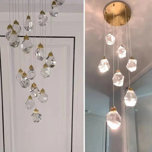 Luxury Long Diamond Crystal Ball Chandelier ChandeliersLife®