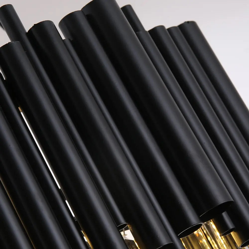 Black Modern Luxury Round Crystal Chandelier ChandeliersLife®