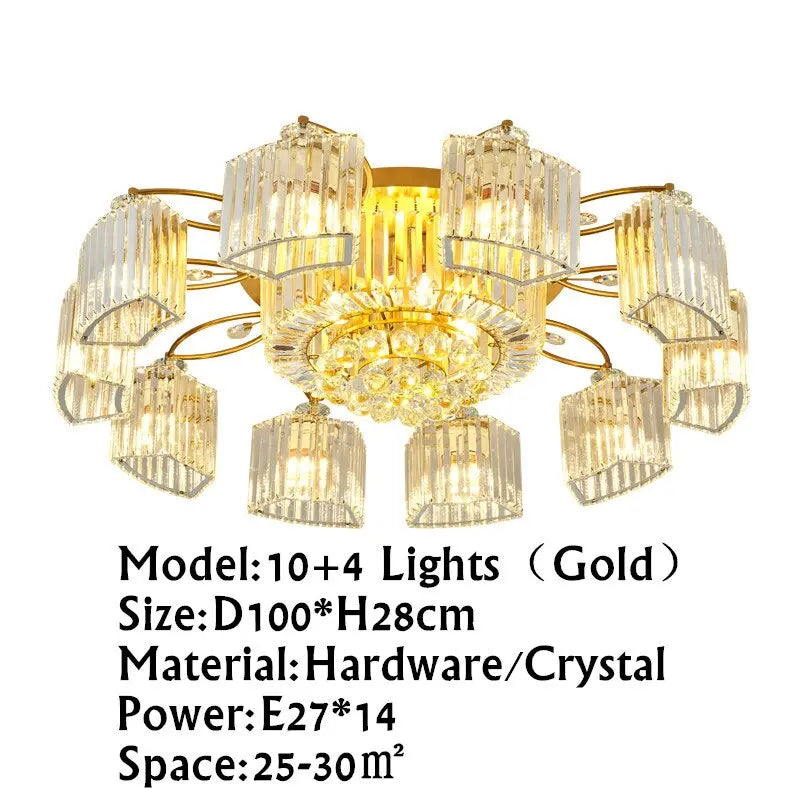 Modern Ceiling Circle Crystal Chandelier ChandeliersLife®