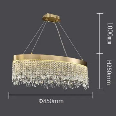 Luxury Crystal Hanging Light Round Chandelier ChandeliersLife®