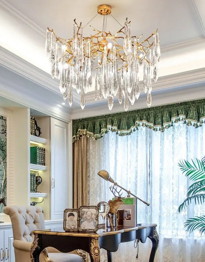 Luxury Living Room Crystal Lamp Villa Designer ChandeliersLife®
