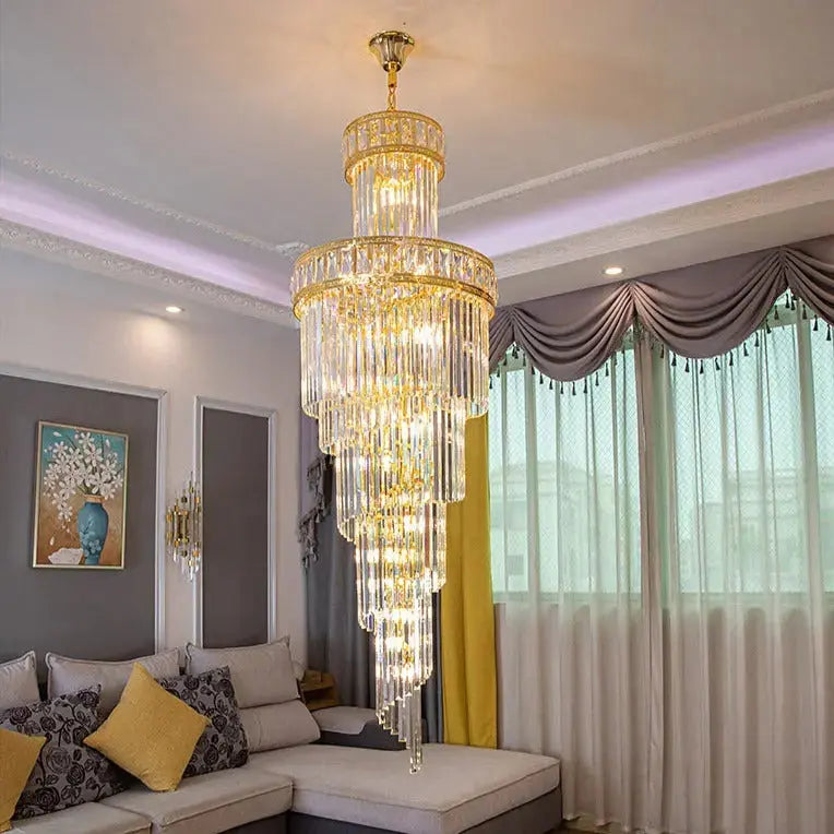 Loft Stair Rotating Long Chandelier ChandeliersLife®