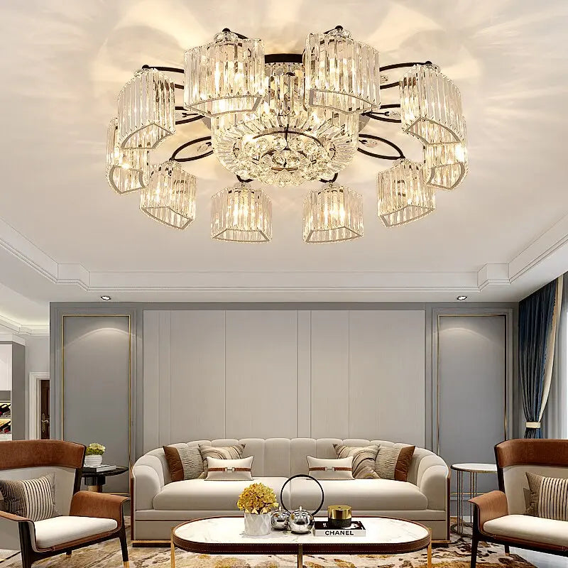 Modern Ceiling Circle Crystal Chandelier ChandeliersLife®