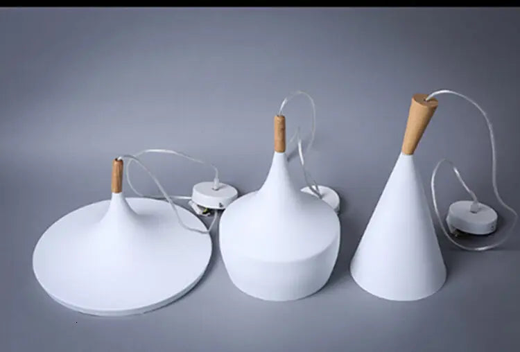 Creative Multicolor Wood Hanging Lamp Nordic