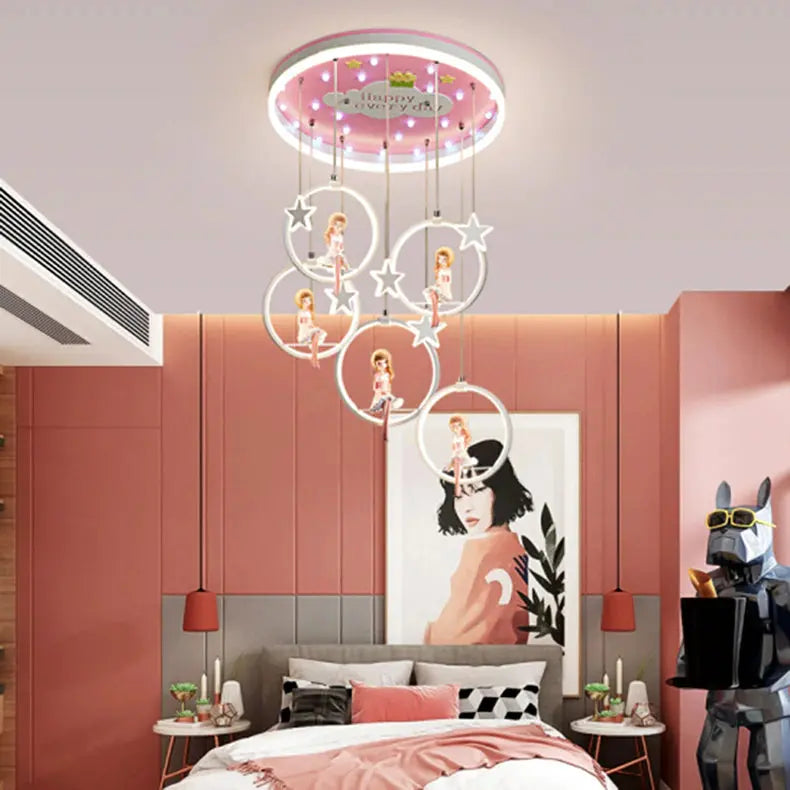 Nordic Girl Bedroom Decor Ceiling Chandelier ChandeliersLife®