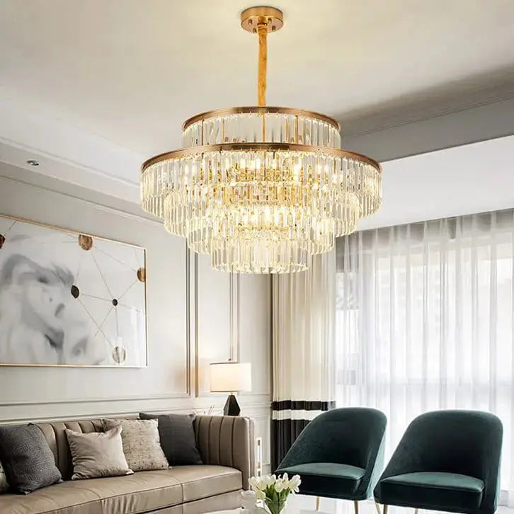 Living Room Crystal Chandelier ChandeliersLife®