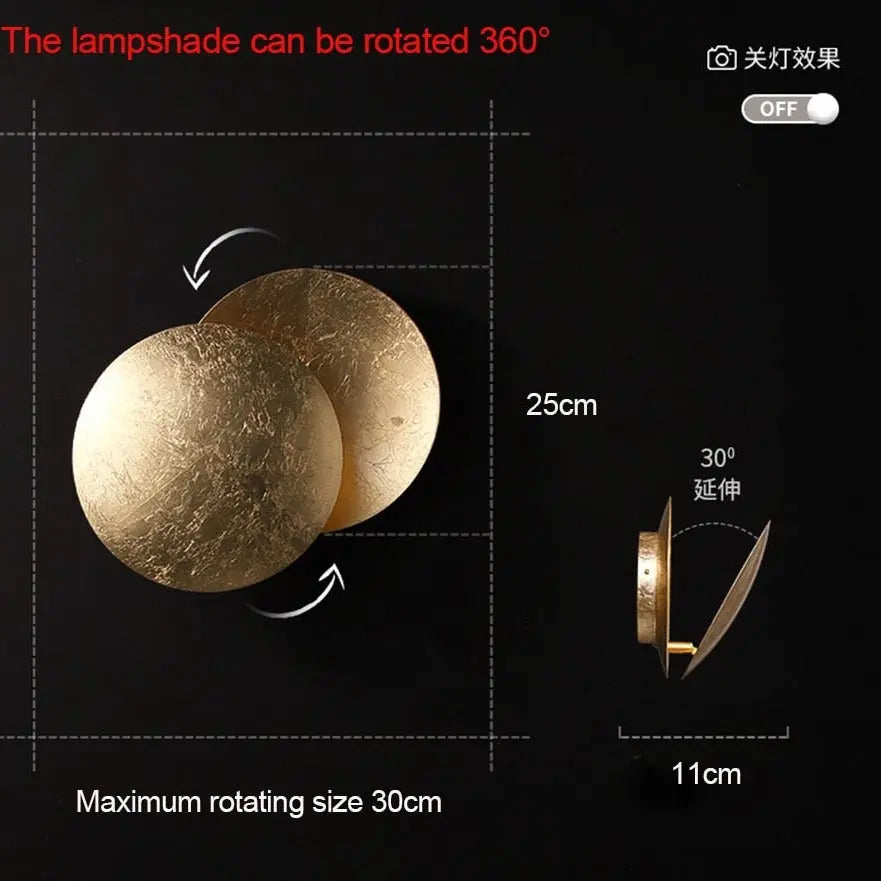 Modern Bedroom Eclipse Wall Light ChandeliersLife®