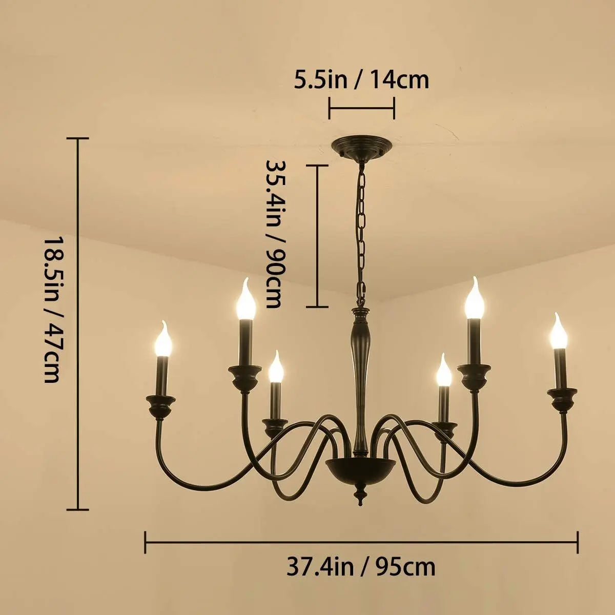 Classic Candle Chandelier ChandeliersLife®
