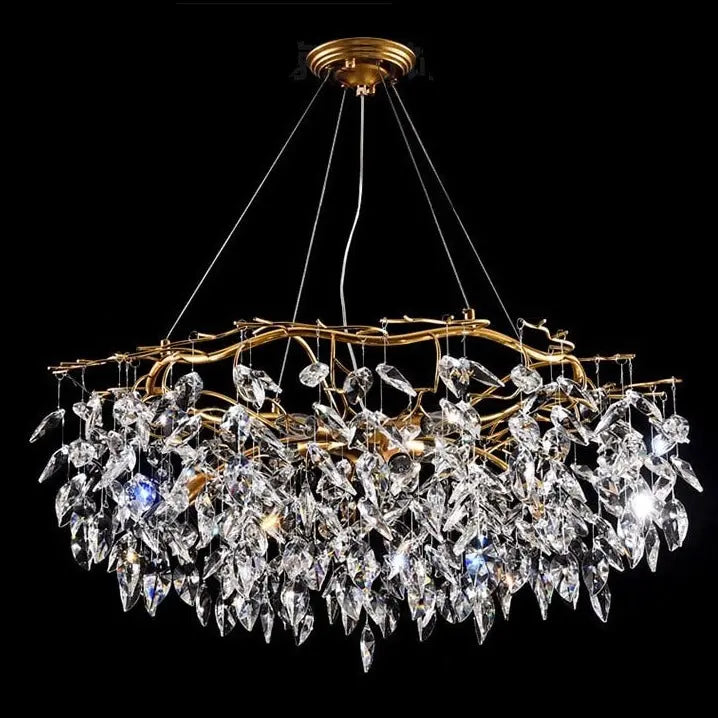 Modern Luxury Gold Crystal Art Decor Hanging Chandelier ChandeliersLife®