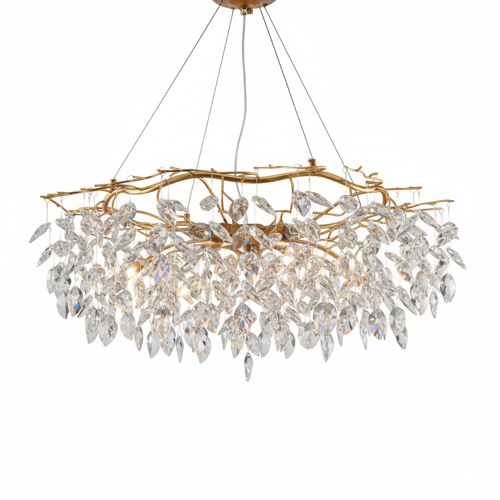 Modern Luxury Gold Crystal Art Decor Hanging Chandelier ChandeliersLife®