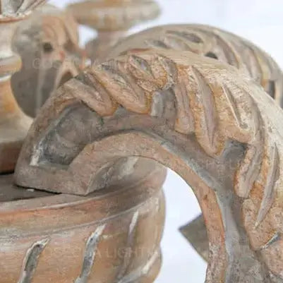 Roman Pillar Wooden Chandelier ChandeliersLife®