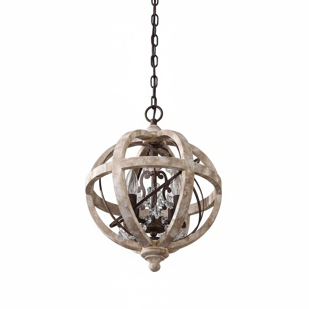 Retro Solid Wood Hanging Chandelier ChandeliersLife®
