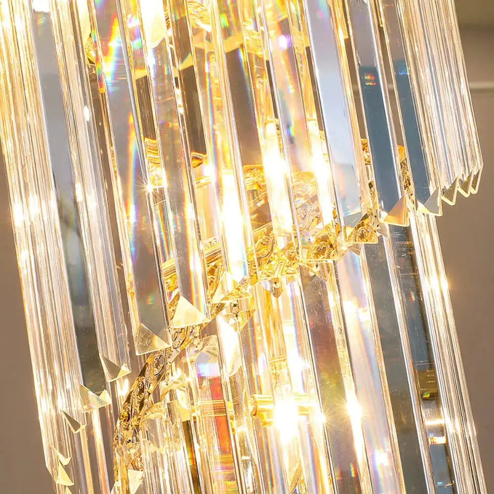 Long Loft Black Crystal Chandelier ChandeliersLife®