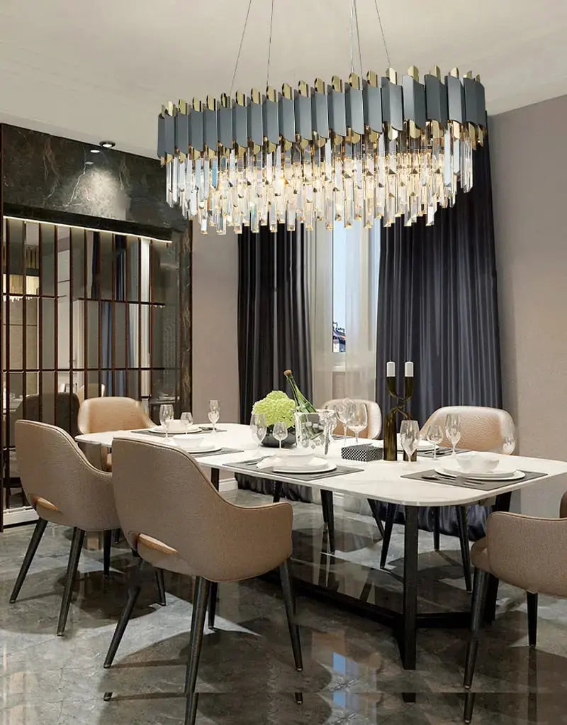 Modern Crystal Rectangular Chandelier ChandeliersLife®