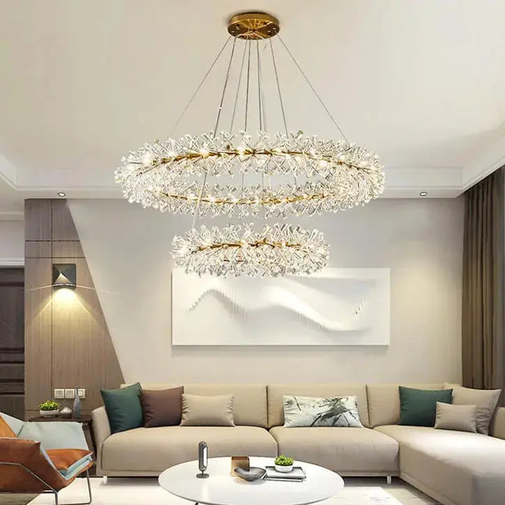 New Luxury Crystal Flower Chandelier ChandeliersLife®