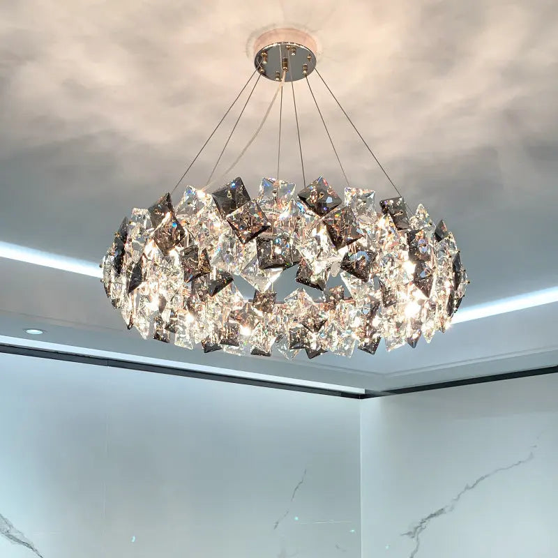 Dandelion Round Crystal Special Modern Chandelier