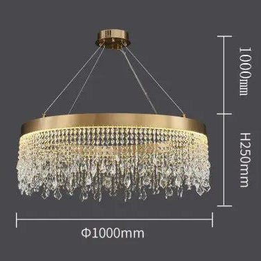 Luxury Crystal Hanging Light Round Chandelier ChandeliersLife®