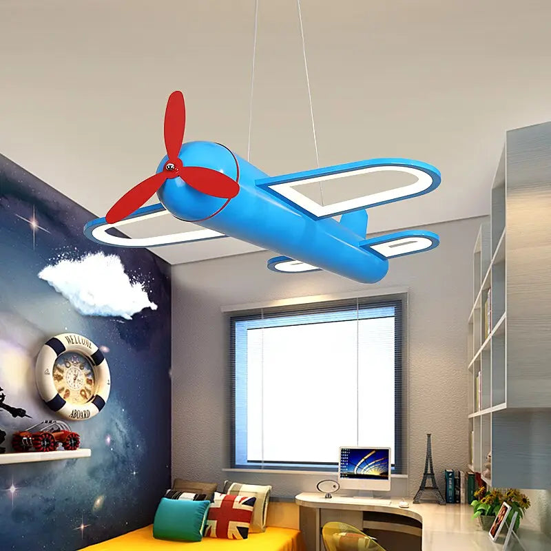 Modern Led Chandelier Airplane Lamp For Home Children Room