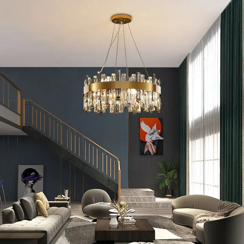 Crystal Round Designer Chandelier ChandeliersLife®