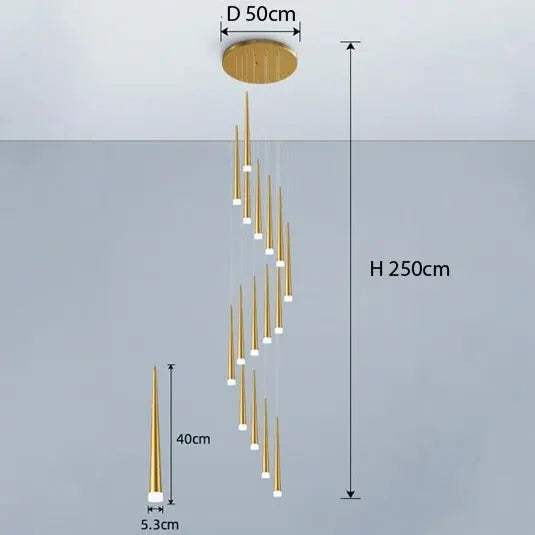 Long Stair Chandelier ChandeliersLife®