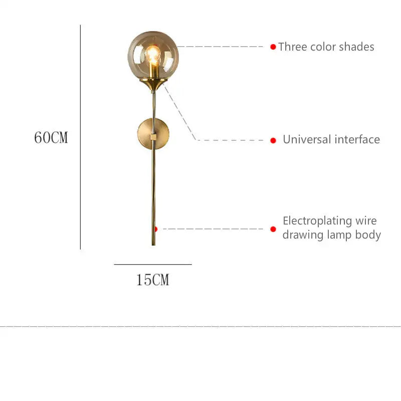 Modern Golden Sconces Round Wall Lamp ChandeliersLife®