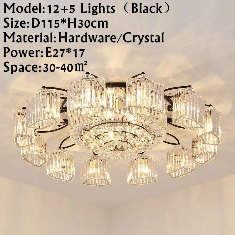 Modern Ceiling Circle Crystal Chandelier ChandeliersLife®