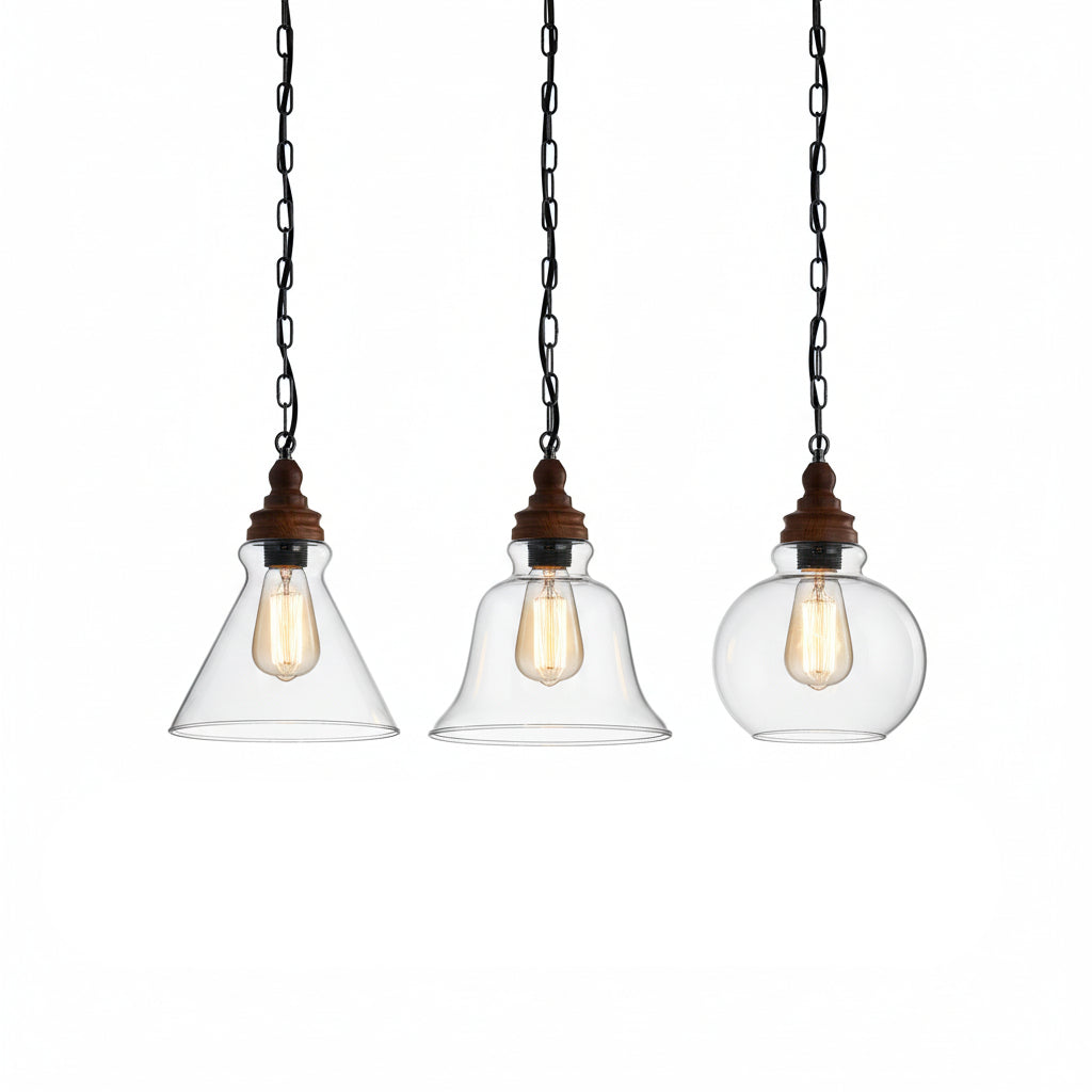 Creative Wood Single Head Pendant Lamp Nordic