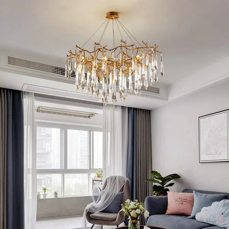 Luxury Living Room Crystal Lamp Villa Designer - ChandeliersLife®