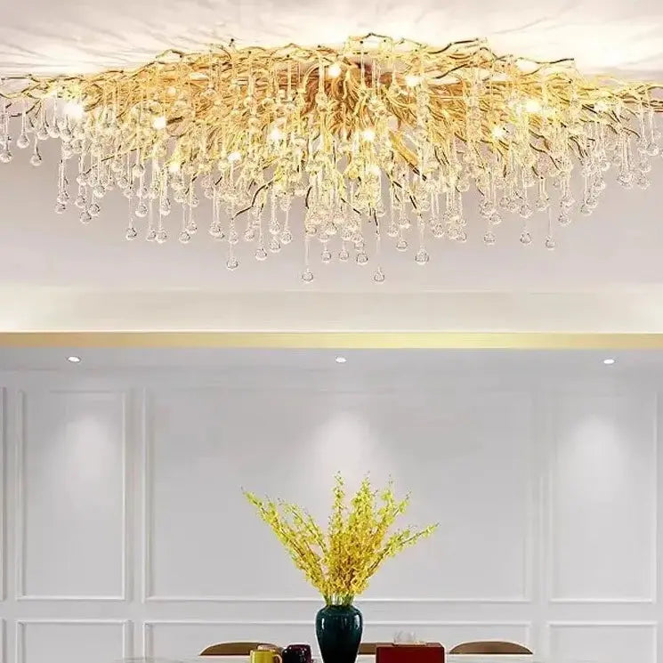 Ceiling Luxury Gold Crystal LED Chandelier ChandeliersLife®