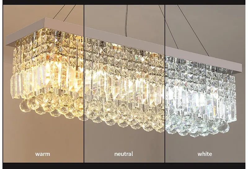 Modern Rectangular Crystal Chandelier ChandeliersLife®