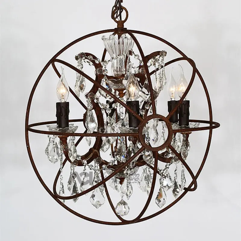 Mid Century Globe Chandelier