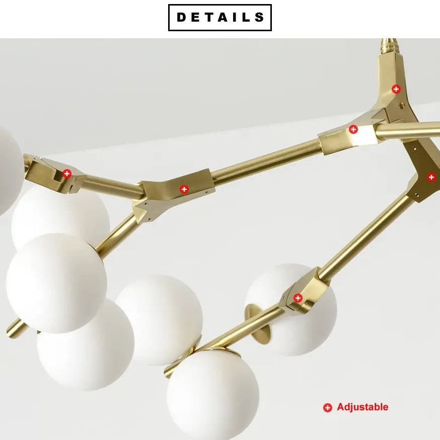 Post Modern Style Glass Balls Branches Chandelier ChandeliersLife®